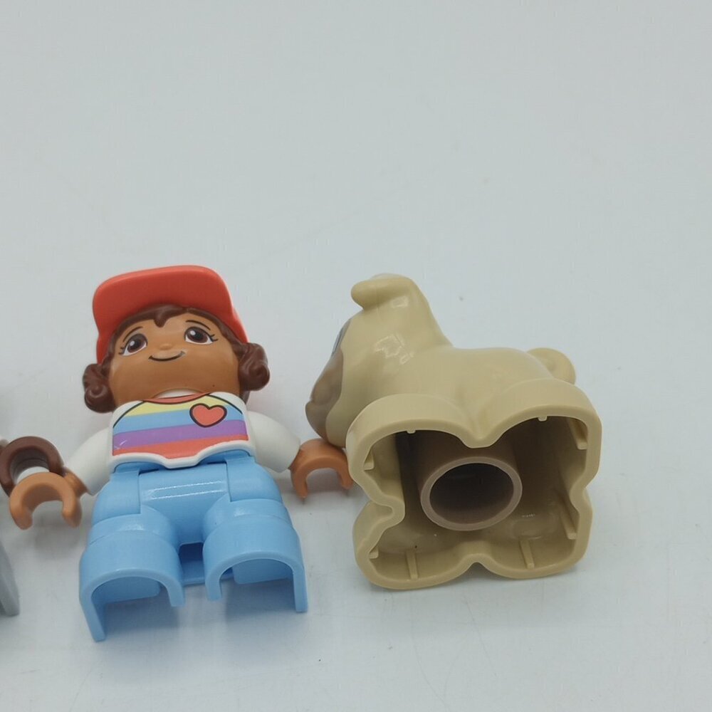 LEGO DUPLO Figures Lot of 3 Boy Girl Dog Family Pet Set Toddler Preschool Buildi - Picture 7 of 13